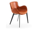 Baskin Brown and Walnut Arm Dining Chair