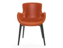 Moira - Modern Dark Brown Eco-Leather Dining Chair (Set of 2)