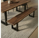 Taylor Large 87" Modern Live Edge Wood Dining Table