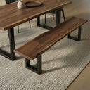 Taylor Modern Live Edge Wood Small 79" Dining Bench