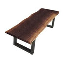 Taylor - Large 87" Modern Live Edge Wood Dining Bench