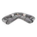 Terra - Modern Grey Fabric Sectional Sofa