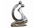 Embrace Modern Silver Sculpture