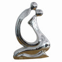 Embrace Modern Silver Sculpture