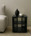 Thayne - Modern Mid Century Black Ash End Table