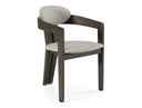 Biscay - Modern Dark Green & Walnut Steel Dining Chair