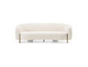 Thrive - Modern Beige Fabric + Antique Brass Sofa