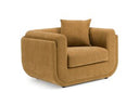 Tiene - Modern Orange Fabric Chair