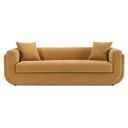 Tiene - Modern Orange Fabric 3-Seat Sofa