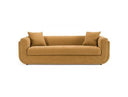 Tiene - Modern Orange Fabric 3-Seat Sofa