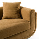 Tiene - Modern Orange Fabric 3-Seat Sofa