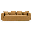 Tiene - Modern Orange Fabric 4-Seat Sofa