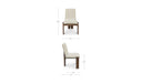 Mia Dining Chair Beige-Set of Two