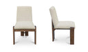 Mia Dining Chair Beige-Set of Two