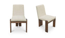 Mia Dining Chair Beige-Set of Two