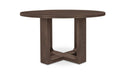 Hayes Dining Table Rustic Brown