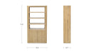 Blake Tall Cabinet Rustic Oak