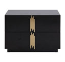 Token Modern Black & Gold 4-Piece Bedroom Set