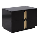 Token Modern Black & Gold 4-Piece Bedroom Set