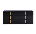 Token Modern Black & Gold 4-Piece Bedroom Set