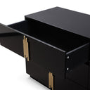 Token Modern Black & Gold 4-Piece Bedroom Set