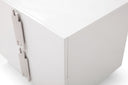 Token - Modern White & Stainless Steel Dresser