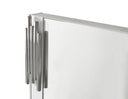Token - Modern White & Stainless Steel Mirror