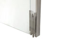 Token - Modern White & Stainless Steel Mirror