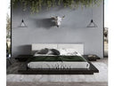 Daystar - Modern Dark Brown Velvet & Gold Bed