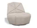 Tomlin - Contemporary Grey Woven Fabric Accent Chair