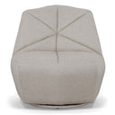Tomlin - Contemporary Grey Woven Fabric Accent Chair