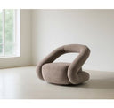 Tony - Modern Beige Fabric Swivel Accent Chair