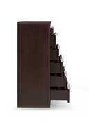 Torino Modern Brown Oak & Grey Chest