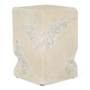 Toubkal - Modern Cream Concrete End Table, view 3