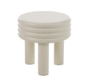 Gabby - Contemporary White Round Coffee Table