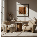 Trevor - Modern Tan Fabric Curved Sectional Sofa