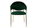 Trevor Modern Green Velvet & Gold Dining Chair (Set of 2)