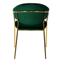 Trevor Modern Green Velvet & Gold Dining Chair (Set of 2)