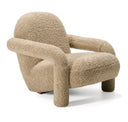 Trevor - Modern Tan Fabric Ottoman