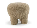 Trevor - Modern Tan Fabric Ottoman
