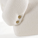 Tristan Modern Off White Fabric Accent Chair