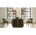 Truman - Mid-Century Modern Grey + Walnut Counter Chair (Set of 2)
