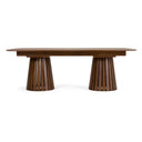 Truman - Mid-Century Modern Walnut Extendable Dining Table + 10 Chairs Set