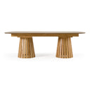 Truman - Mid-Century Modern Natural Oak Extendable Dining Table