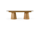 Truman - Mid-Century Modern Natural Oak Extendable Dining Table