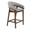 Weiss - Mid-Century Modern Walnut Round Bar Table