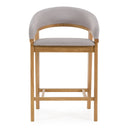 Truman - Mid-Century Modern Grey + Natural Oak Counter Chair (Set of 2)