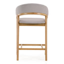 Truman - Mid-Century Modern Grey + Natural Oak Counter Chair (Set of 2)
