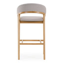 Truman - Mid-Century Modern Grey + Natural Oak Bar Chair (Set of 2)