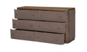 Simone 6 Drawer Dresser Brown